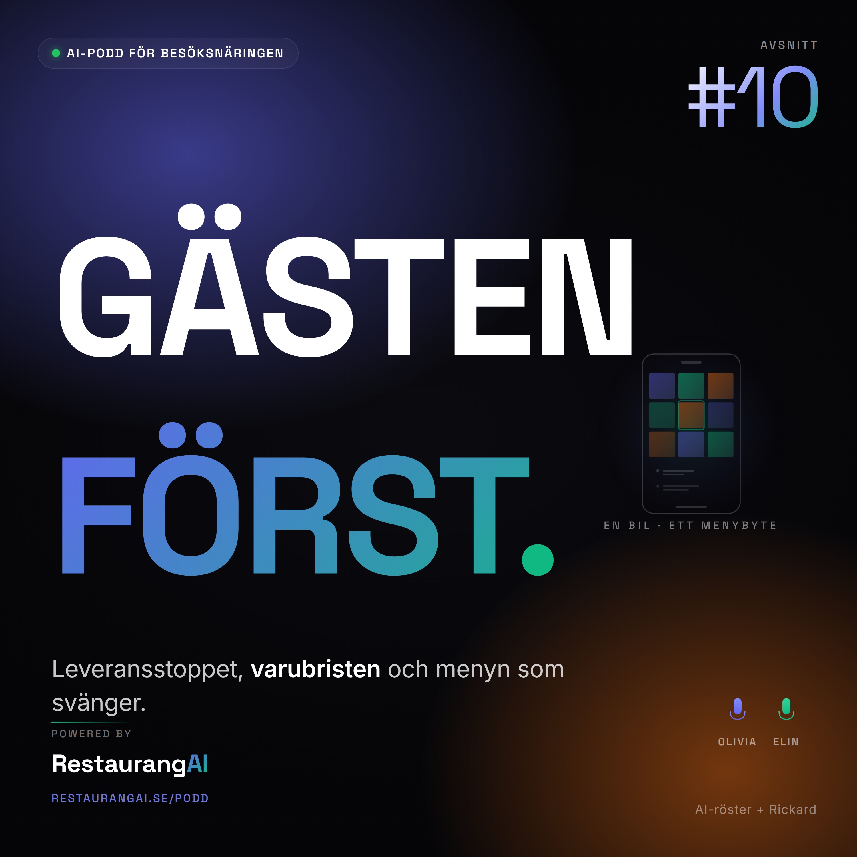 Avsnitt 10: Krisen som inte syntes, leveransstopp och menyrobust AI episode artwork