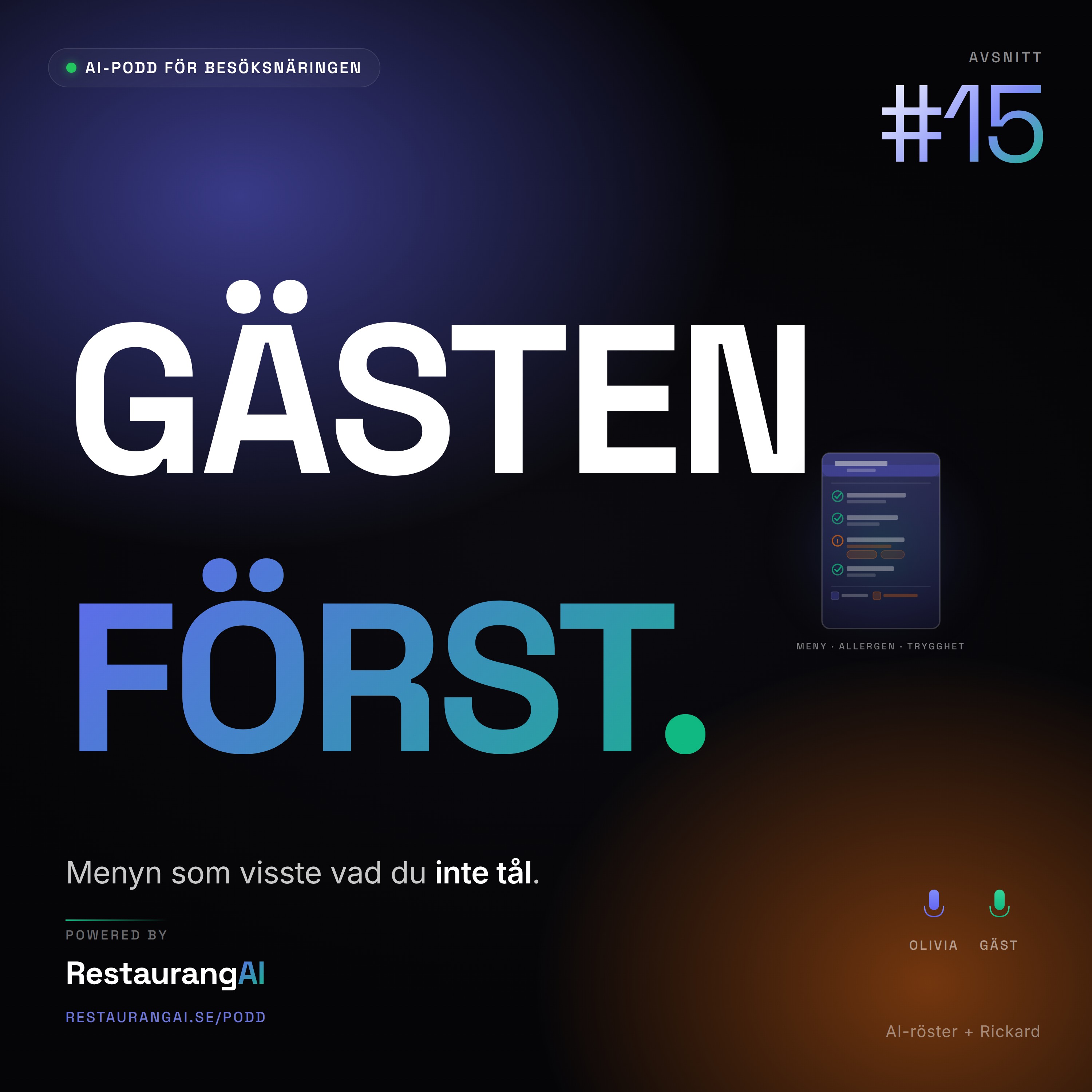 Avsnitt 15: Menyn som visste vad du inte tål episode artwork